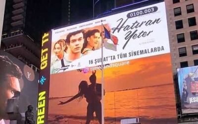 Romantic film Hatıran Yeter (2023) Trailer Debuts in Times Square